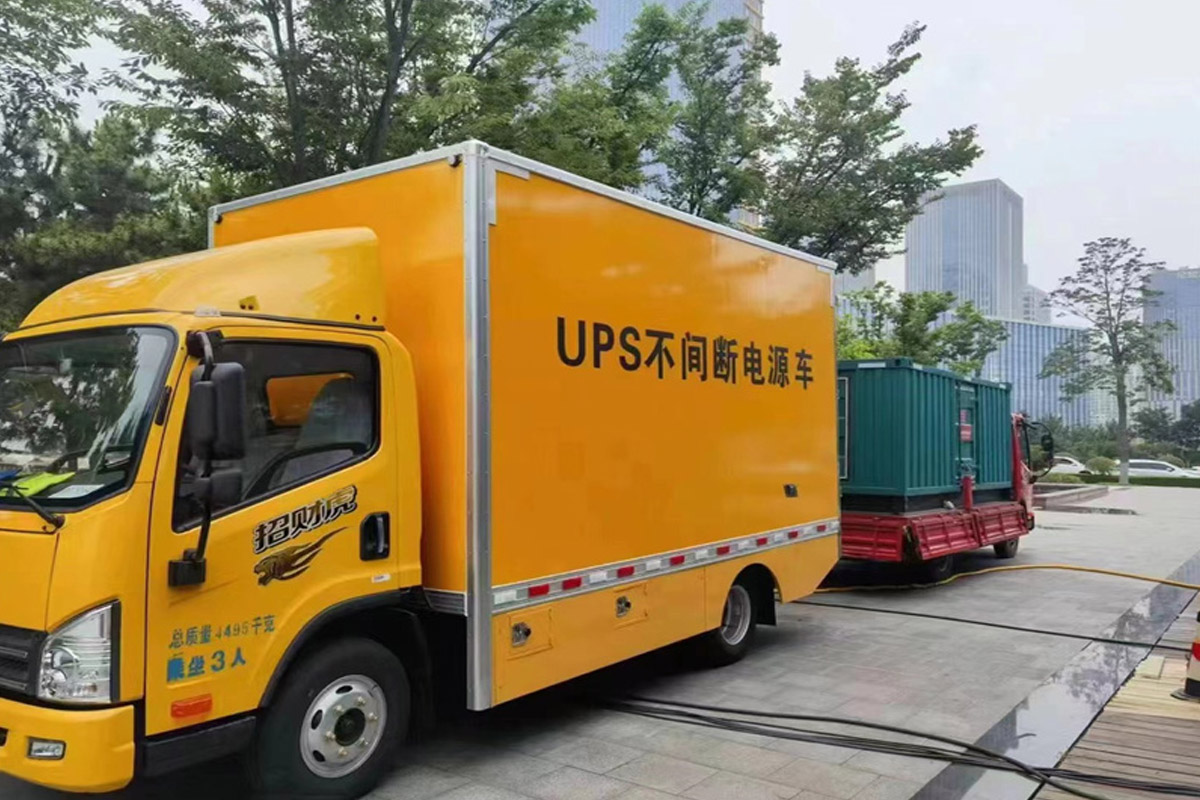 高青发电机租赁施工现场