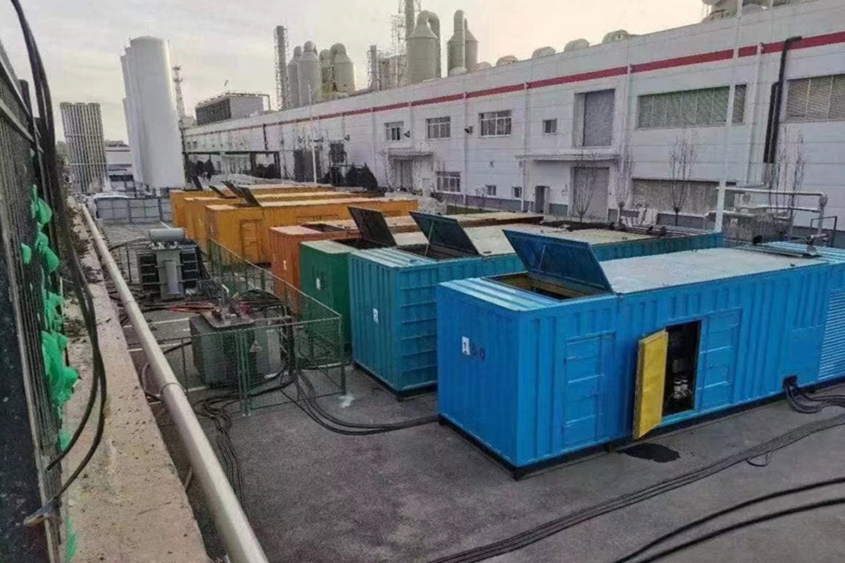 高青发电机租赁施工现场